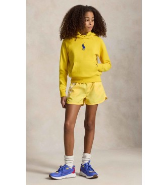 Polo Ralph Lauren Sweat � capuche Big Pony jaune avec capuche et Big Pony