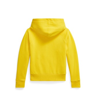 Polo Ralph Lauren Sweat � capuche Big Pony jaune avec capuche et Big Pony