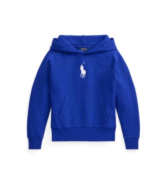 Polo Ralph Lauren Sweat polaire � capuche Big Pony bleu avec grand poney