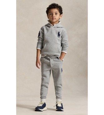 Polo Ralph Lauren Sudadera de felpa con capucha y Big Pony gris