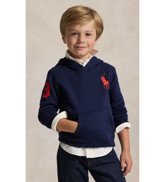 Polo Ralph Lauren Sudadera de felpa con capucha y Big Pony marino