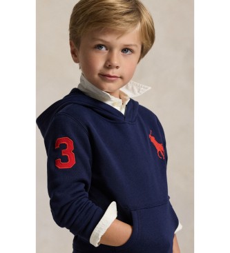 Polo Ralph Lauren Sudadera de felpa con capucha y Big Pony marino