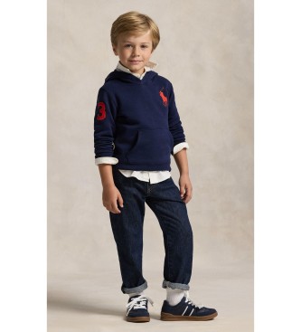 Polo Ralph Lauren Sudadera de felpa con capucha y Big Pony marino