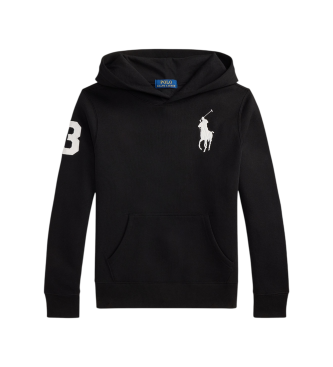 Polo Ralph Lauren Sudadera de felpa con capucha y Big Pony negro