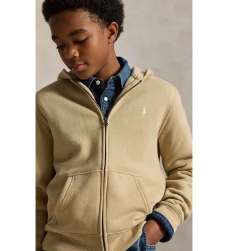 Polo Ralph Lauren Camisola de l� com fecho de correr