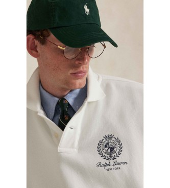 Polo Ralph Lauren Luźna bluza polarowa z grafiką, biała