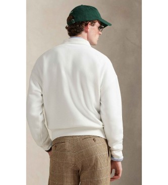 Polo Ralph Lauren Luźna bluza polarowa z grafiką, biała