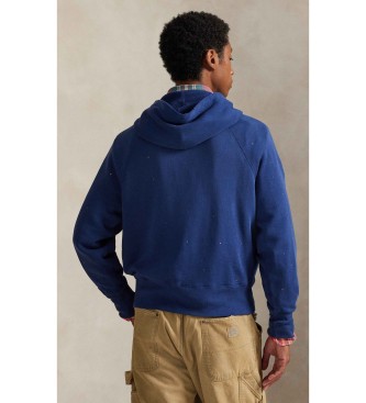 Polo Ralph Lauren Camisola de l� com gr�fico vintage azul