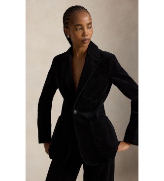 Polo Ralph Lauren Blazer de pana de botonadura sencilla negro