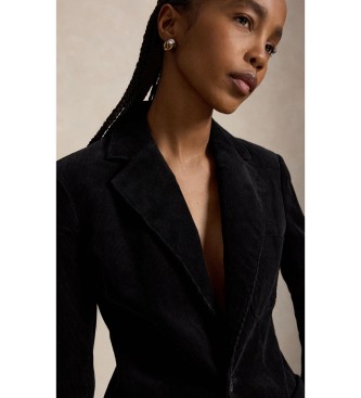 Polo Ralph Lauren Blazer de pana de botonadura sencilla negro