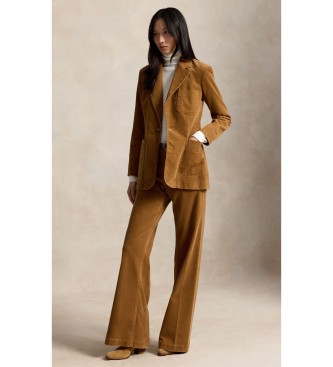 Polo Ralph Lauren Beige corduroyblazer met enkele knoopsluiting