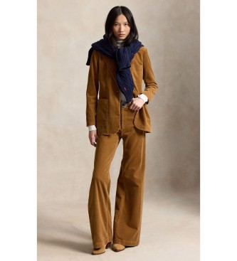 Polo Ralph Lauren Beige corduroyblazer met enkele knoopsluiting