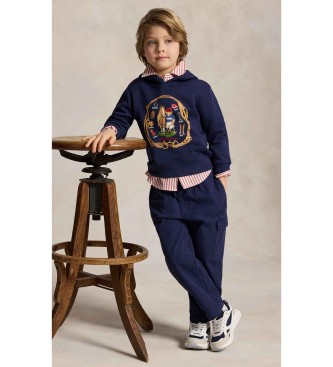 Polo Ralph Lauren Fleece-Sweatshirt mit navy Bear Polo