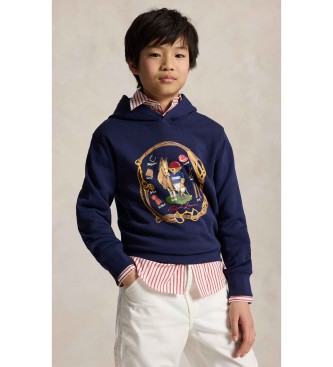 Polo Ralph Lauren Fleece sweater met marine Beer Polo