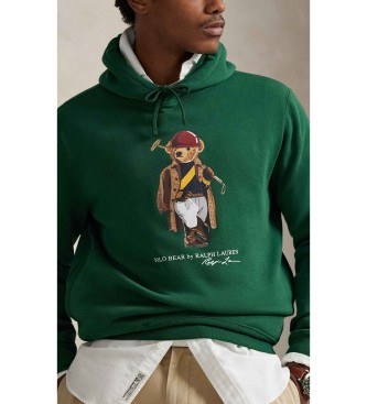 Polo Ralph Lauren Felpa con Polo Bear verde
