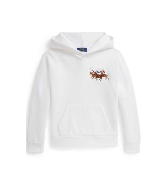 Polo Ralph Lauren Triple witte paarden fleece sweater