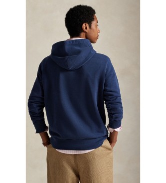 Polo Ralph Lauren Felpa in spugna con cappuccio blu marino