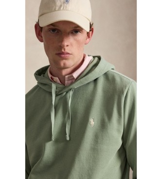 Polo Ralph Lauren Felpa in spugna con cappuccio verde