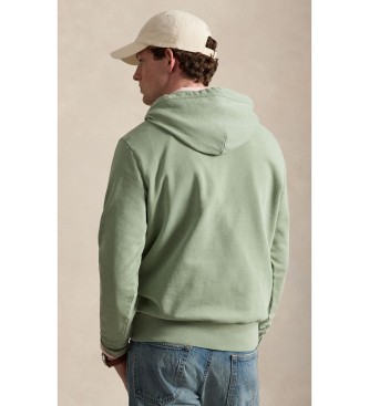 Polo Ralph Lauren Felpa in spugna con cappuccio verde
