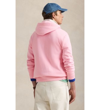 Polo Ralph Lauren Felpa RL con cappuccio rosa