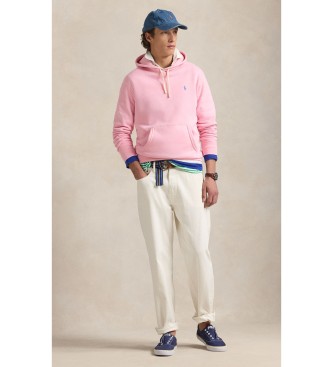 Polo Ralph Lauren Felpa RL con cappuccio rosa