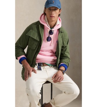 Polo Ralph Lauren Felpa RL con cappuccio rosa