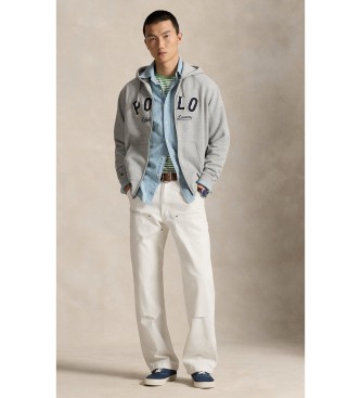 Polo Ralph Lauren Bluza polarowa RL i logo Western w kolorze szarym