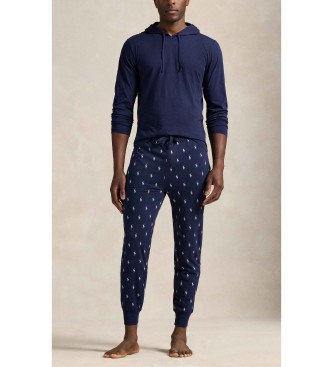 Polo Ralph Lauren Navy jersey knitted pyjama sweatshirt