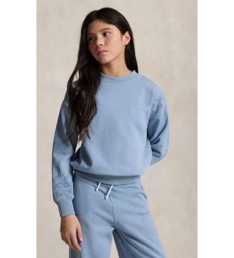 Polo Ralph Lauren Blå sweatshirt i fransk frotté