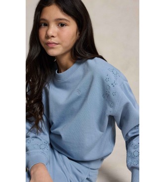 Polo Ralph Lauren Blå sweatshirt i fransk frotté