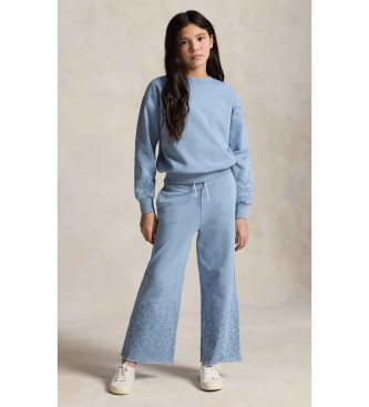 Polo Ralph Lauren Blå sweatshirt i fransk frotté