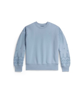 Polo Ralph Lauren Blå sweatshirt i fransk frotté
