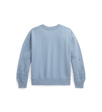 Polo Ralph Lauren Blå sweatshirt i fransk frotté
