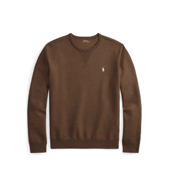 Polo Ralph Lauren Brązowa bluza z podwójnej dzianiny