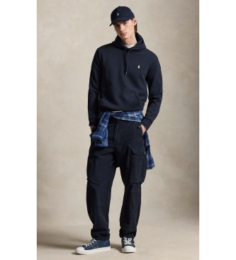 Polo Ralph Lauren Doppelstrick-Sweatshirt mit Kapuze marineblau