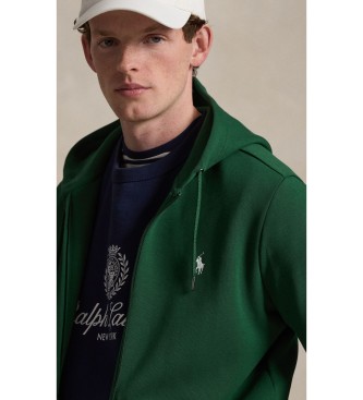 Polo Ralph Lauren Felpa in maglia doppia e zip verde