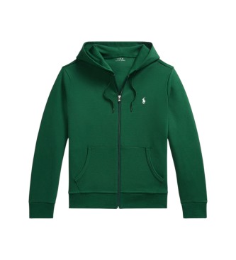 Polo Ralph Lauren Felpa in maglia doppia e zip verde