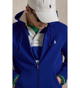 Polo Ralph Lauren Felpa in maglia doppia con zip blu
