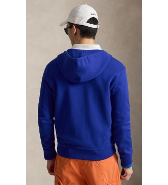 Polo Ralph Lauren Felpa in maglia doppia con zip blu