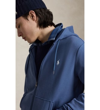 Polo Ralph Lauren Felpa in maglia doppia con zip blu