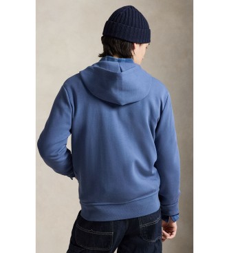 Polo Ralph Lauren Felpa in maglia doppia con zip blu
