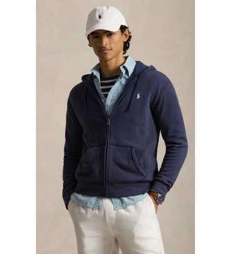 Polo Ralph Lauren Navy sweatshirt i frott� med h�tte