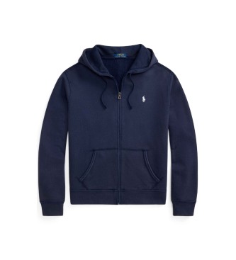 Polo Ralph Lauren Navy sweatshirt i frott� med h�tte