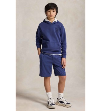 Polo Ralph Lauren Badstof sweatshirt met capuchon Big Pony navy