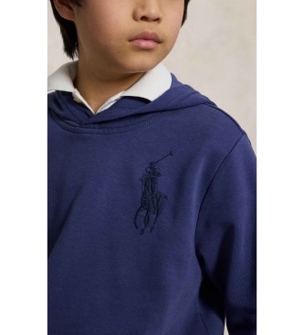 Polo Ralph Lauren Badstof sweatshirt met capuchon Big Pony navy