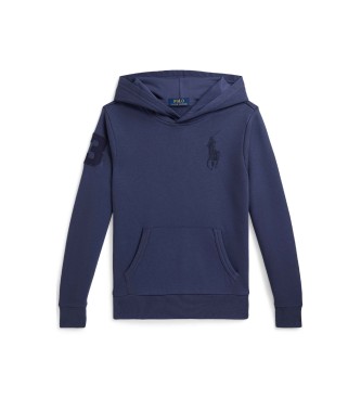 Polo Ralph Lauren Badstof sweatshirt met capuchon Big Pony navy