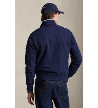 Polo Ralph Lauren Funkcjonalna bluza frotte w kolorze granatowym