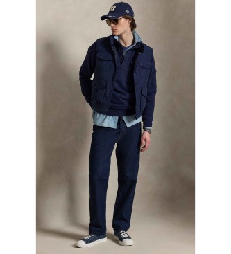 Polo Ralph Lauren Funkcjonalna bluza frotte w kolorze granatowym