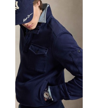 Polo Ralph Lauren Funkcjonalna bluza frotte w kolorze granatowym