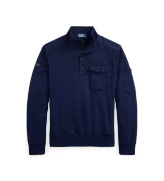 Polo Ralph Lauren Funkcjonalna bluza frotte w kolorze granatowym